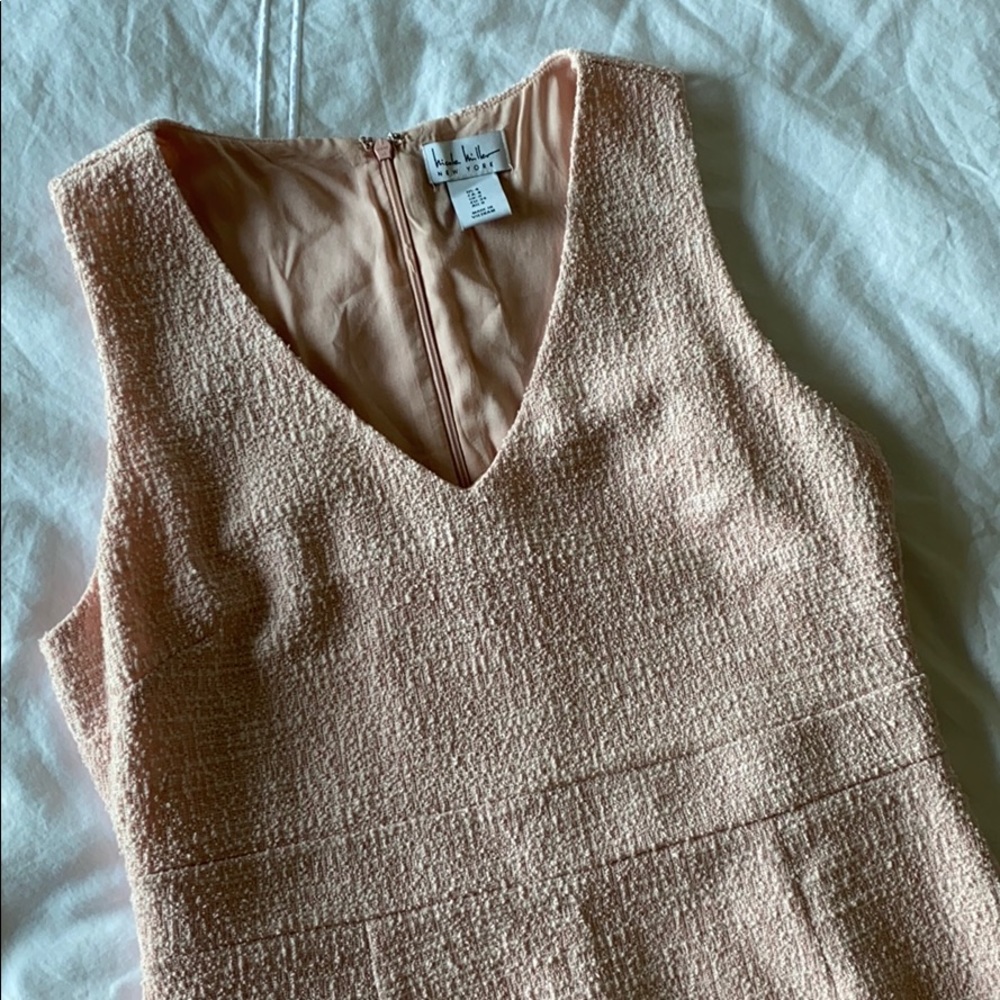 Light Pink Tweed Dress